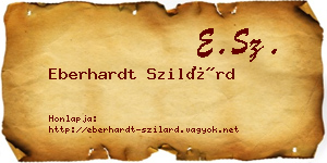 Eberhardt Szilárd névjegykártya